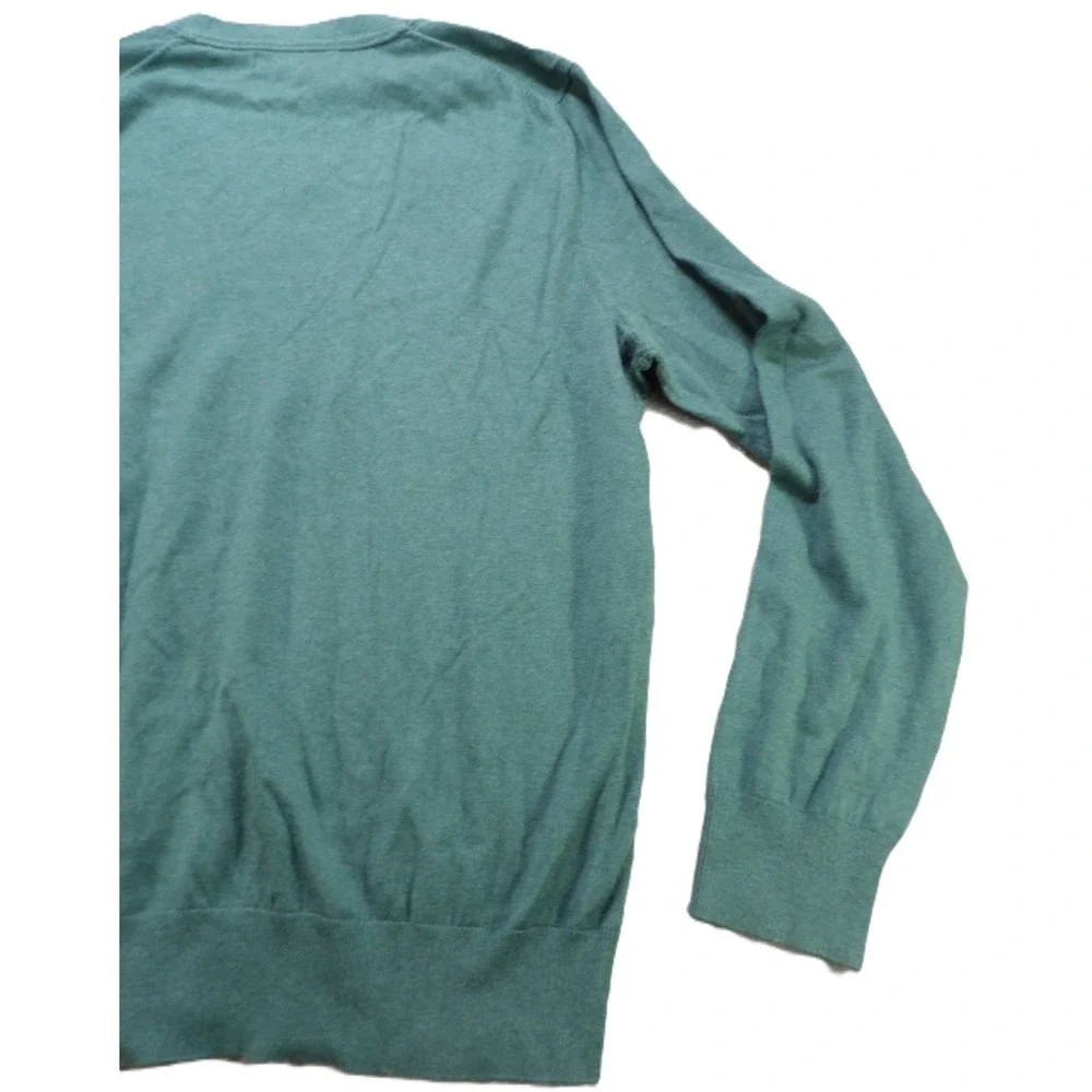 Banana Republic Luxury Blend V-Neck Sweater Silk Blend Men Medium Knitwear Teal